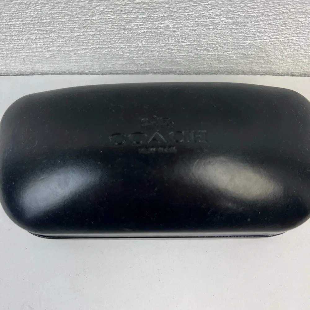 Coach Black Hard Clamshell Glasses Case